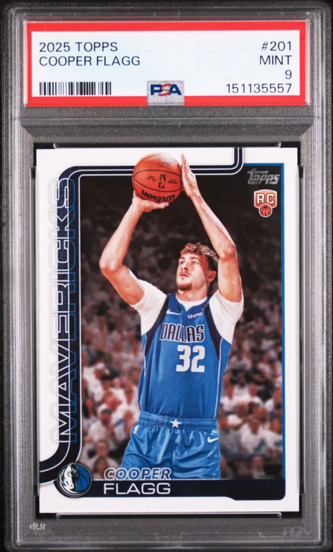 2025 #201 Cooper Flagg PSA 9 Topps