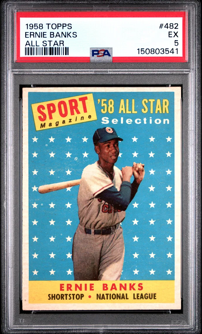 1958 #482 Ernie Banks PSA 5 Topps