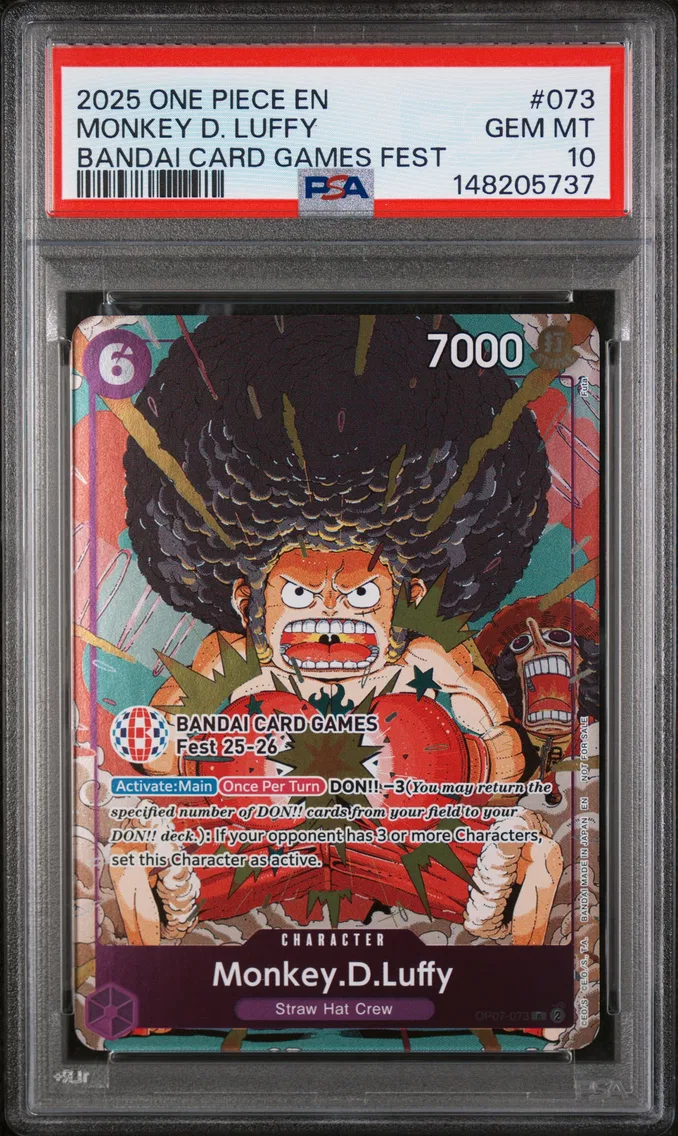 2025 #073 Monkey D. Luffy PSA 10 One Piece Promos