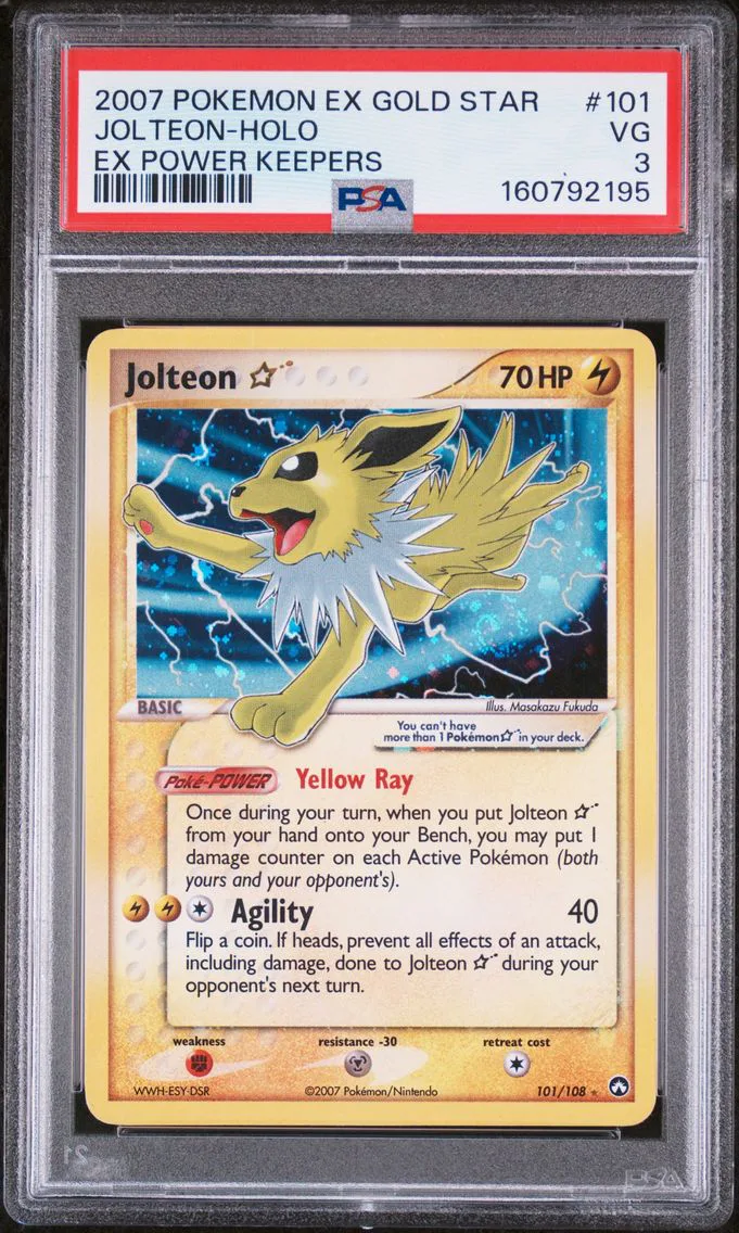 2007 #101 Jolteon-Holo Gold Star