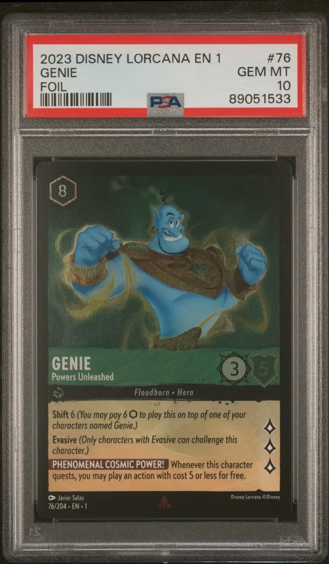 2023 #76 Genie - Powers Unleashed PSA 10 Disney Lorcana EN 1-the First Chapter