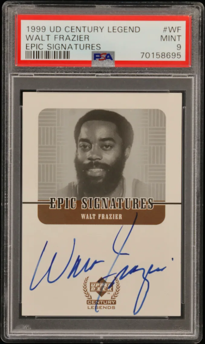 1998 #WF Walt Frazier PSA 9 Upper Deck Century Legends Epic Signatures