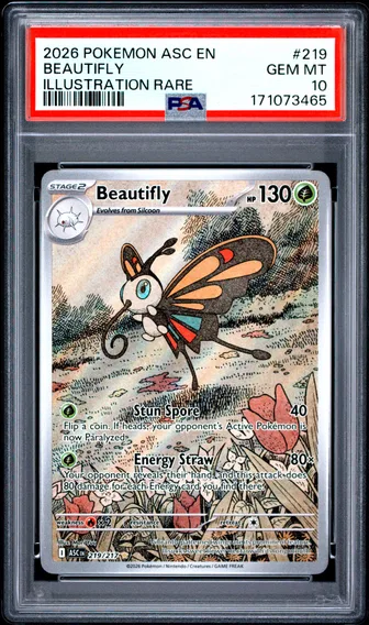 2026 #219 Beautifly PSA 10 Asc EN-Ascended Heroes