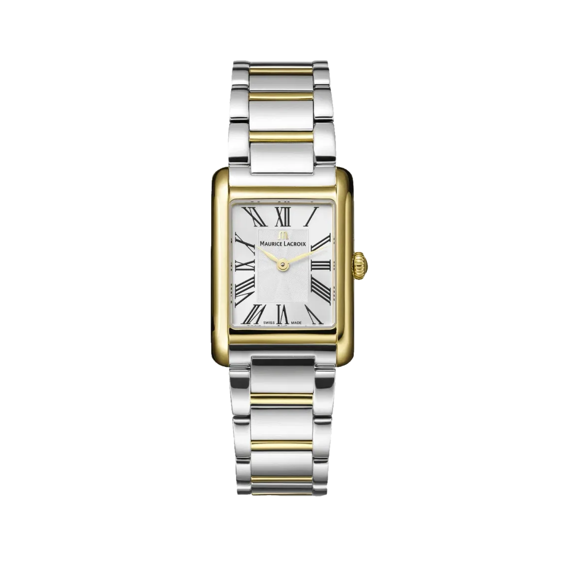 Maurice Lacroix FIABA Square Two-Tone 24mm - Silver on Bracelet