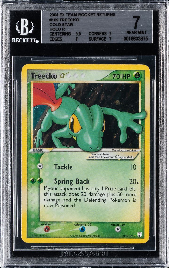 2004 #109 Treecko Gold Star HOLO