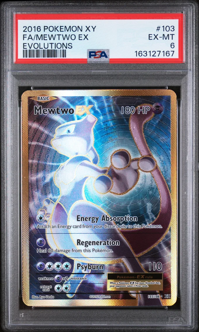 2016 #103 Full Art/Mewtwo EX PSA