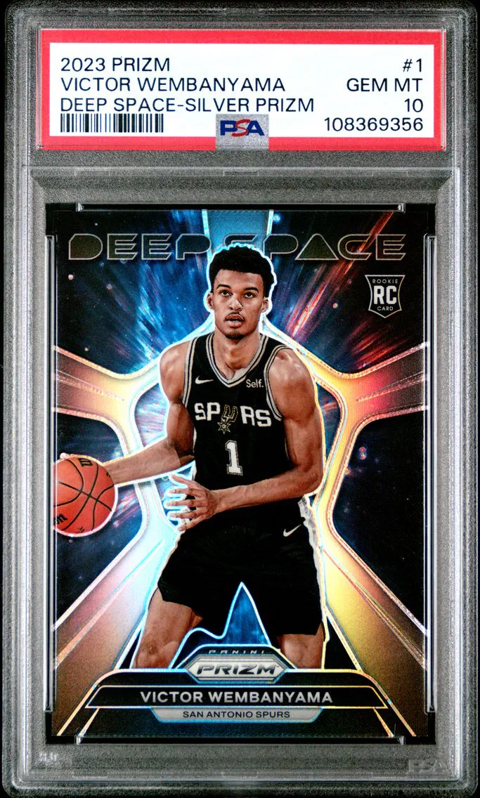 2023 #1 Victor Wembanyama PSA 10 Panini Prizm Deep Space