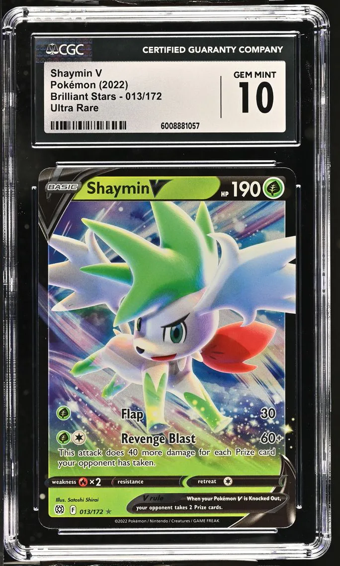 2022 #013 Shaymin V CGC 10 Brilliant Stars - English