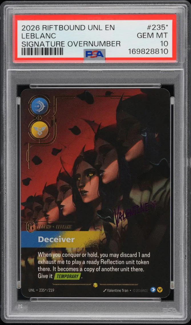 2026 #235* Leblanc - Deceiver PSA 10 Riftbound: League of Legends Unl-Unleashed