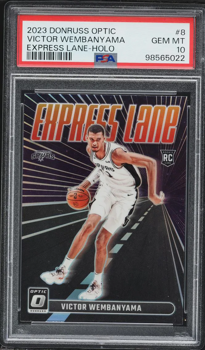 2023 #8 Victor Wembanyama PSA 10 Panini Donruss Optic Express Lane Basketball