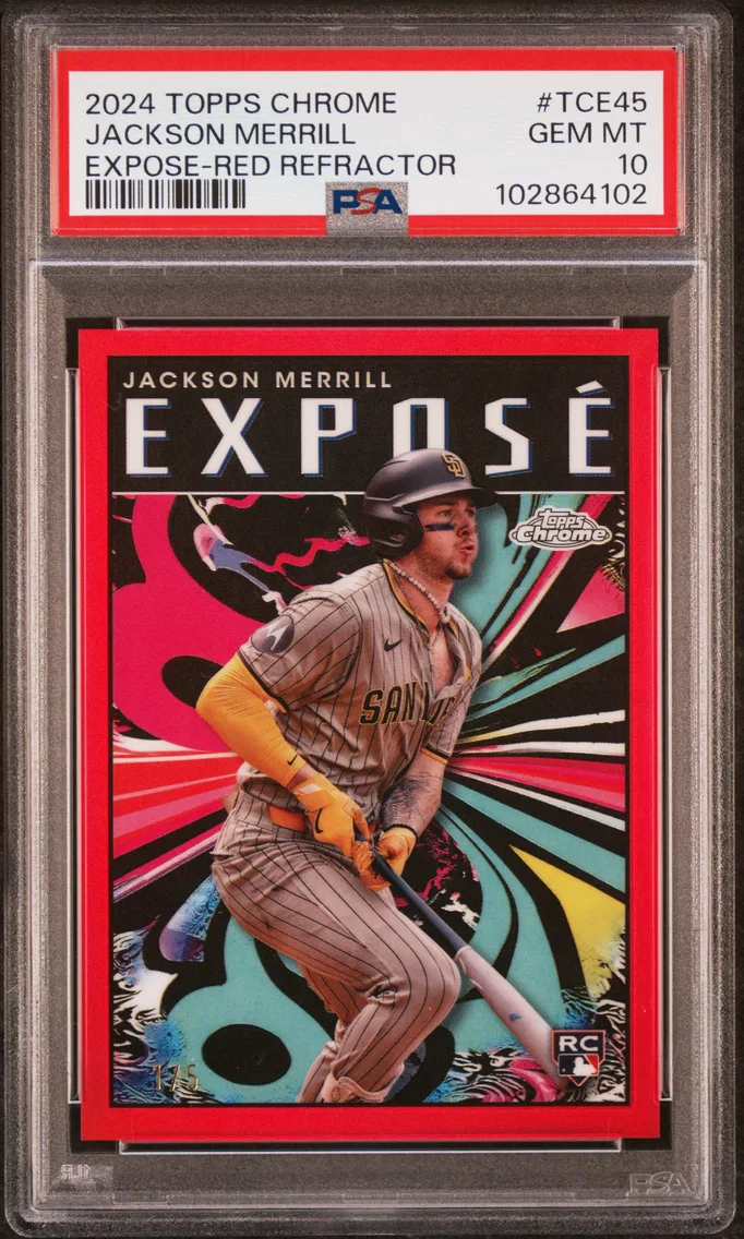 2024 #TCE45 Jackson Merrill PSA 10 Topps Chrome Expose