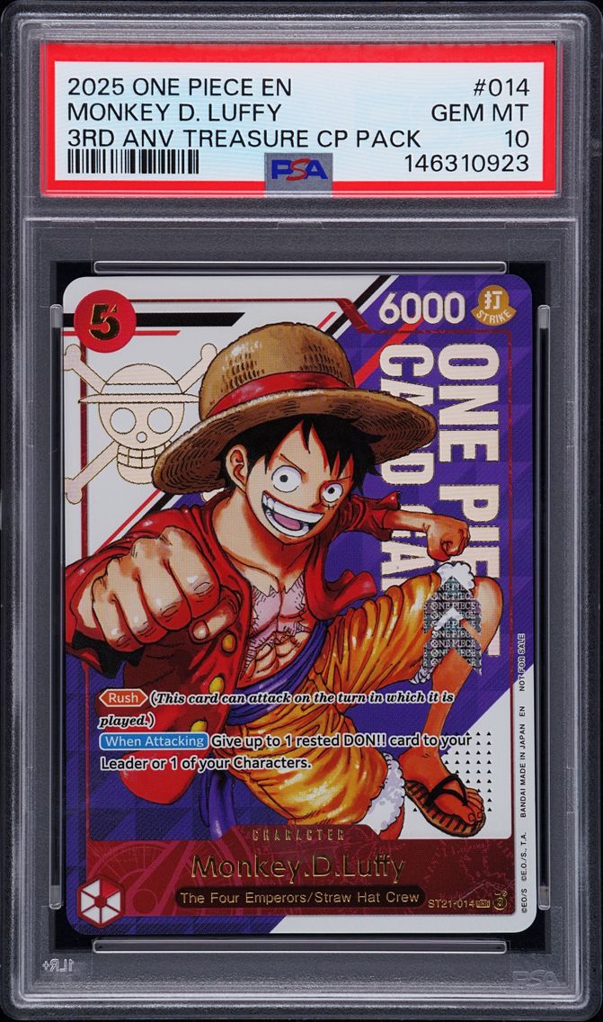2025 #014 Monkey D. Luffy PSA 10