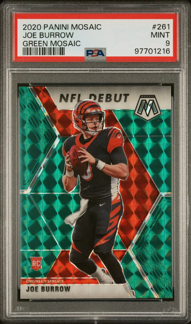 2020 PANINI MOSAIC | GREEN MOSAIC #261 JOE BURROW