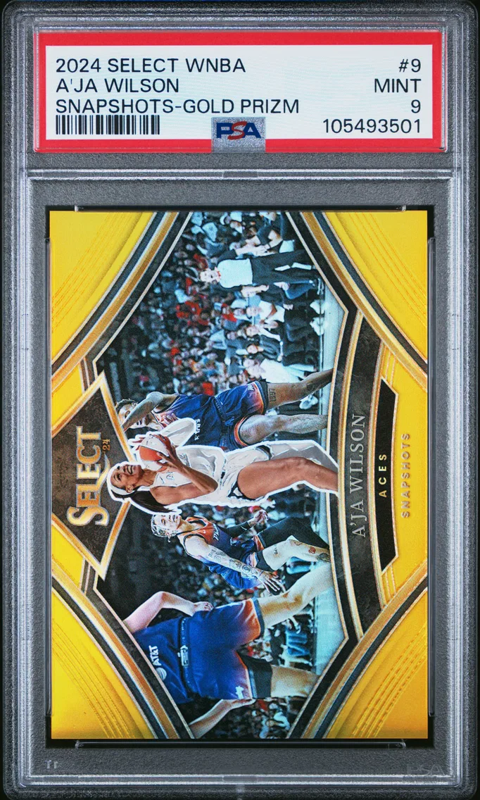 2024 #9 A'Ja Wilson PSA 9 Panini Select WNBA Snapshots