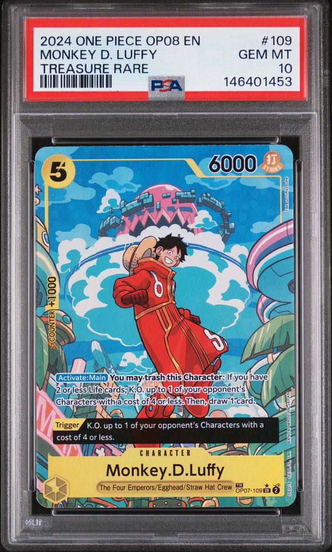 2024 #109 Monkey D. Luffy PSA 10