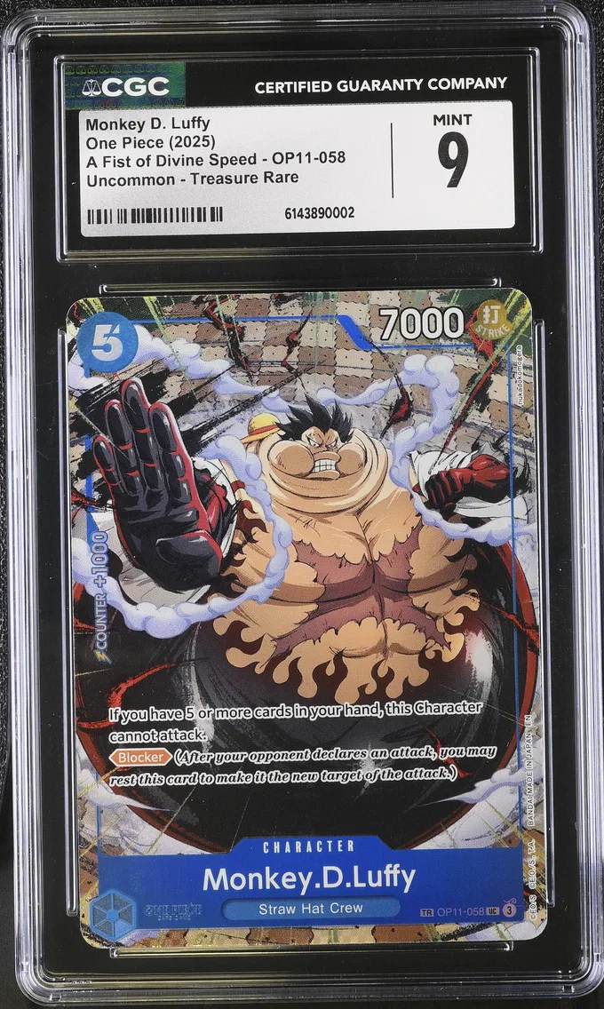 2025 #OP11-058 Monkey D. Luffy CGC 9 Carrying on His Will (OP13) - English