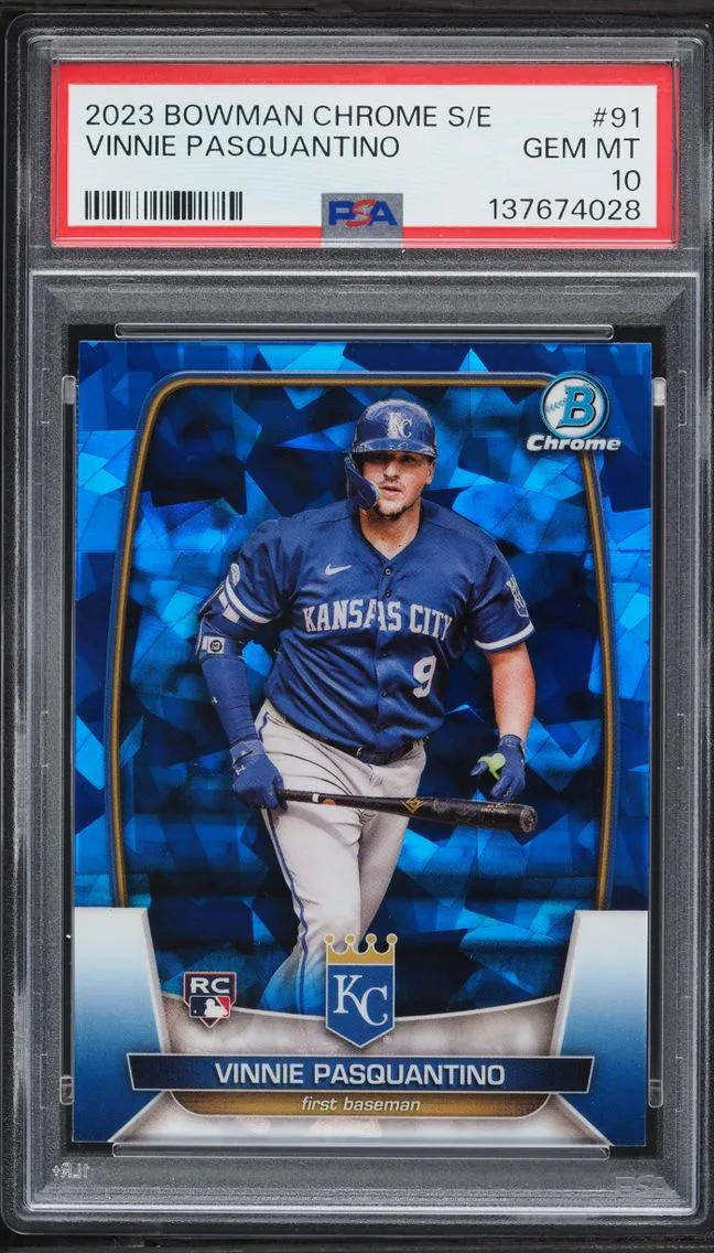 2023 Bowman Chrome Sapphire Edition Vinnie Pasquantino ROOKIE #91 PSA 10 GEM MINT