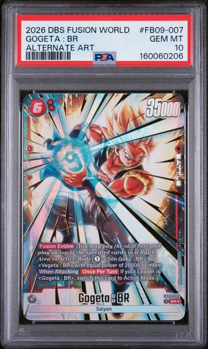 2026 #FB09-007 Gogeta : BR PSA 10 Dragon Ball Super Card Game Fusion World Dual Evolution