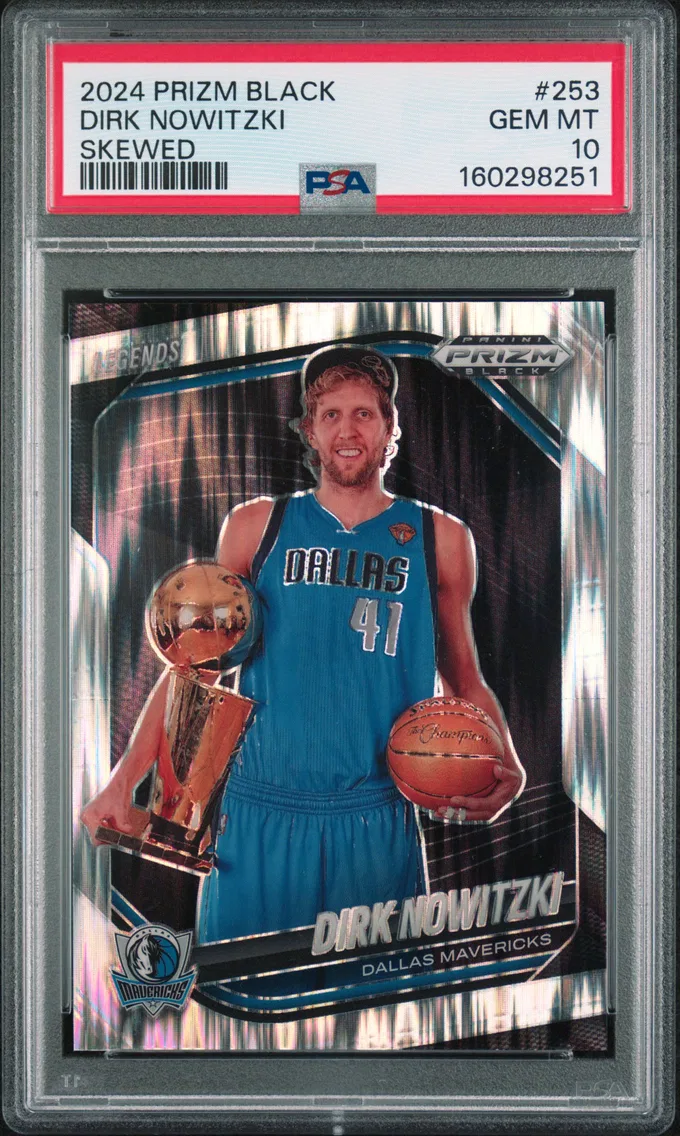 2024 #253 Dirk Nowitzki PSA 10 Panini Prizm Black