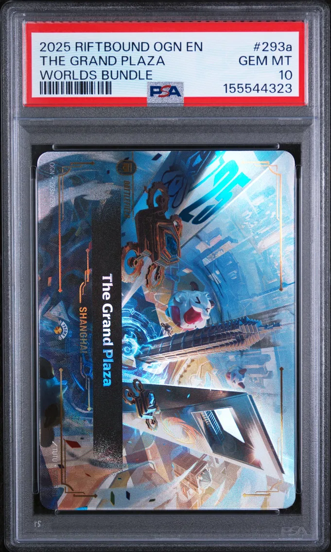 2025 #293a The Grand Plaza PSA 10 Riftbound: League of Legends Ogn-Origins