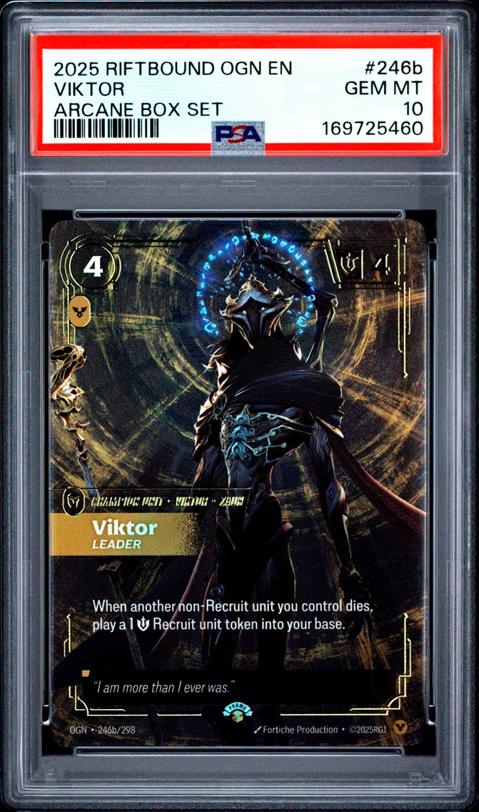 2025 #246b Viktor - Leader PSA 10 Riftbound: League of Legends Ogn-Origins
