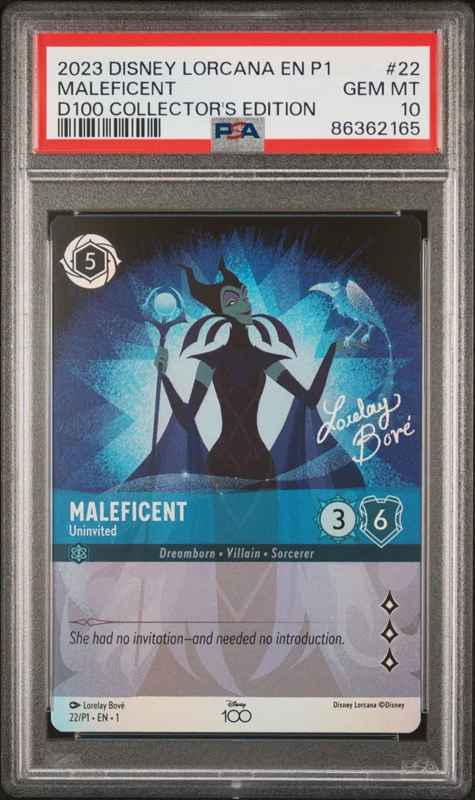 2023 #22 Maleficent - Uninvited PSA 10 Disney Lorcana EN P1-Promo