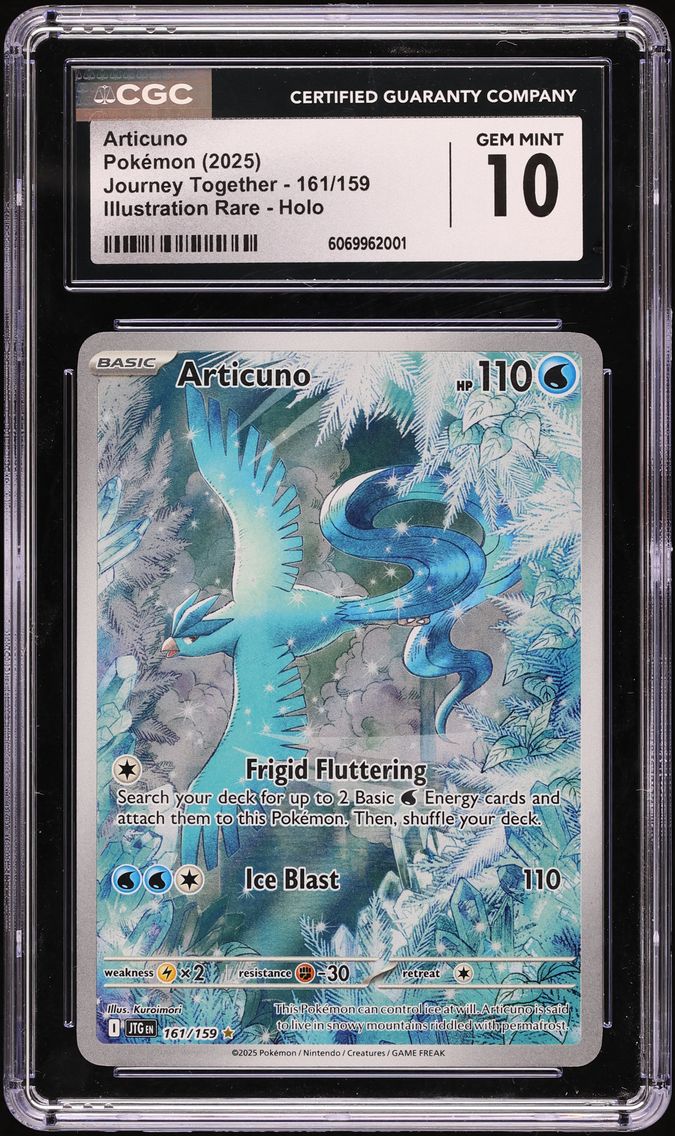 2025 #161 Articuno CGC 10 Jtg EN-Journey Together Pokemon