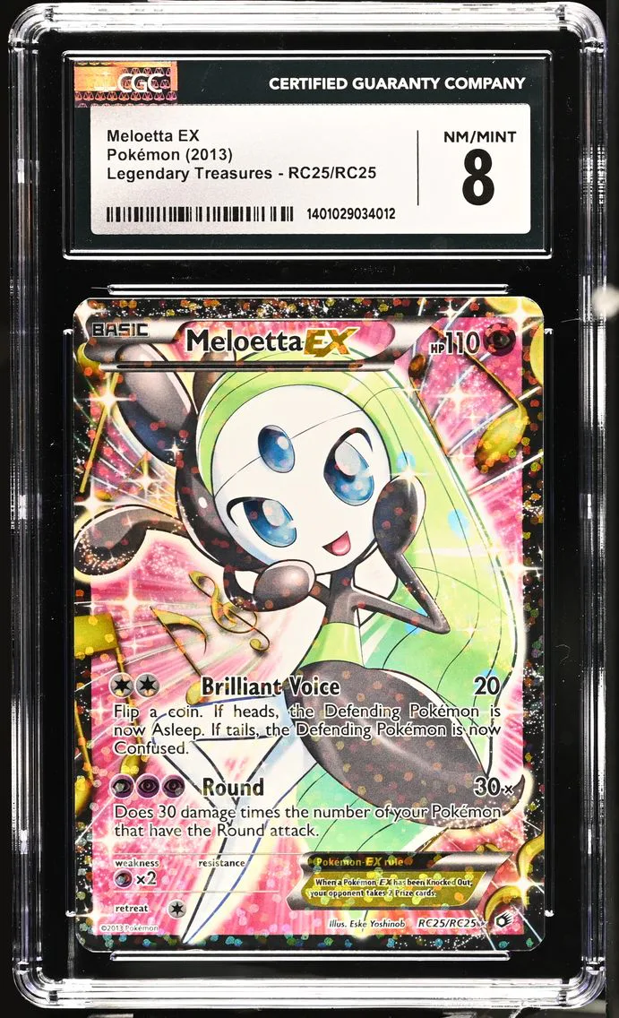 2013 #RC25/RC25 Meloetta EX CGC 8 Legendary Treasures - English