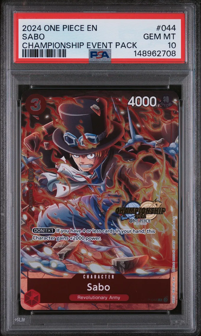 2024 #044 Sabo PSA 10 One Piece Championship 2024 Event Pack