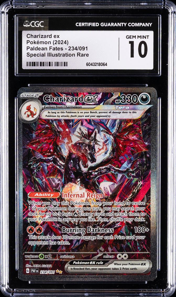 2024 #234 Charizard ex CGC 10 Paldean Fates - PAF EN - English Pokemon