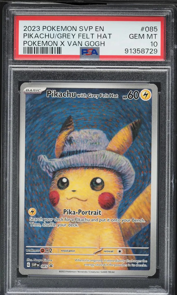 2023 #085 Pikachu With Grey Felt Hat PSA 10 Svp EN-SV Black Star Promo Pokemon