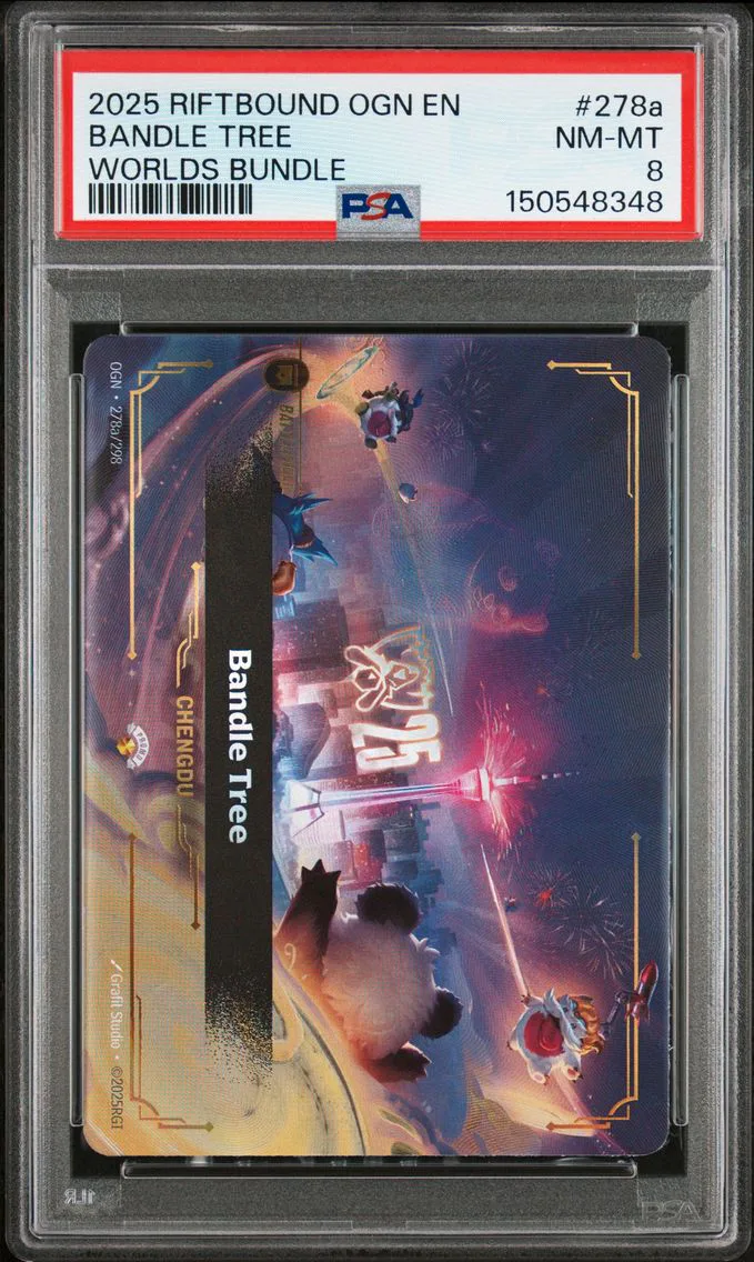 2025 #278a Bandle Tree PSA 8 Riftbound: League of Legends Ogn-Origins