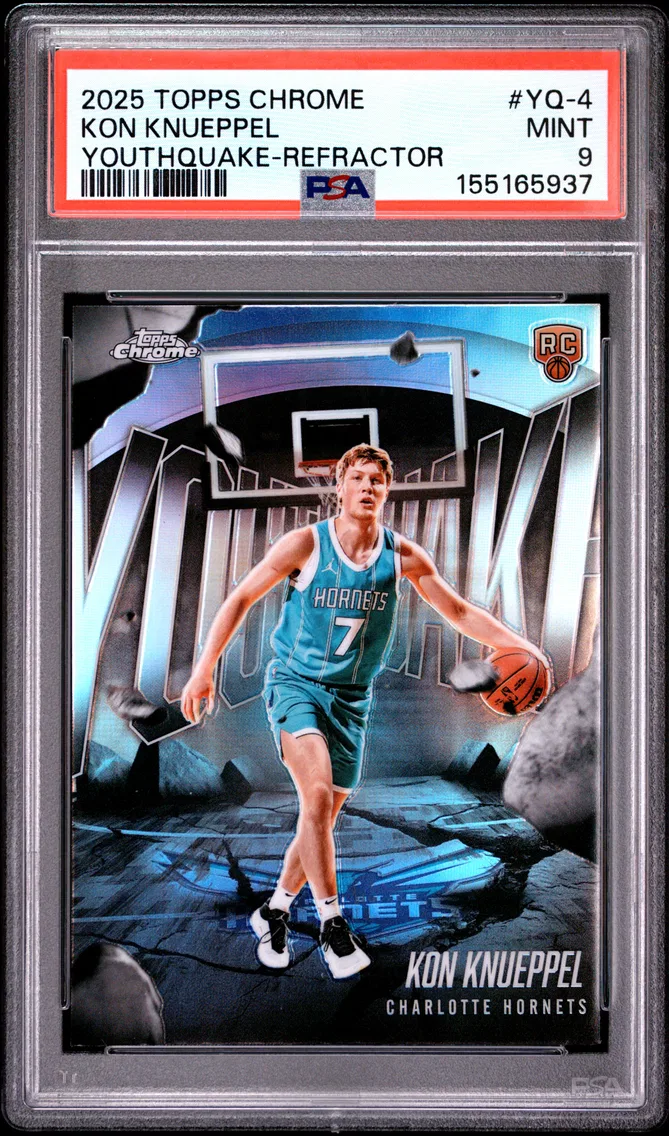 2025 #YQ-4 Kon Knueppel PSA 9 Topps Chrome Youthquake