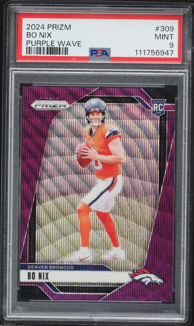 2024 #309 Bo Nix PSA 9 Panini Prizm Football