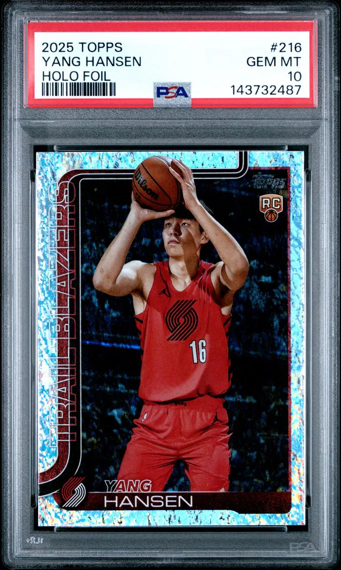 2025 #216 Yang Hansen PSA 10 Topps