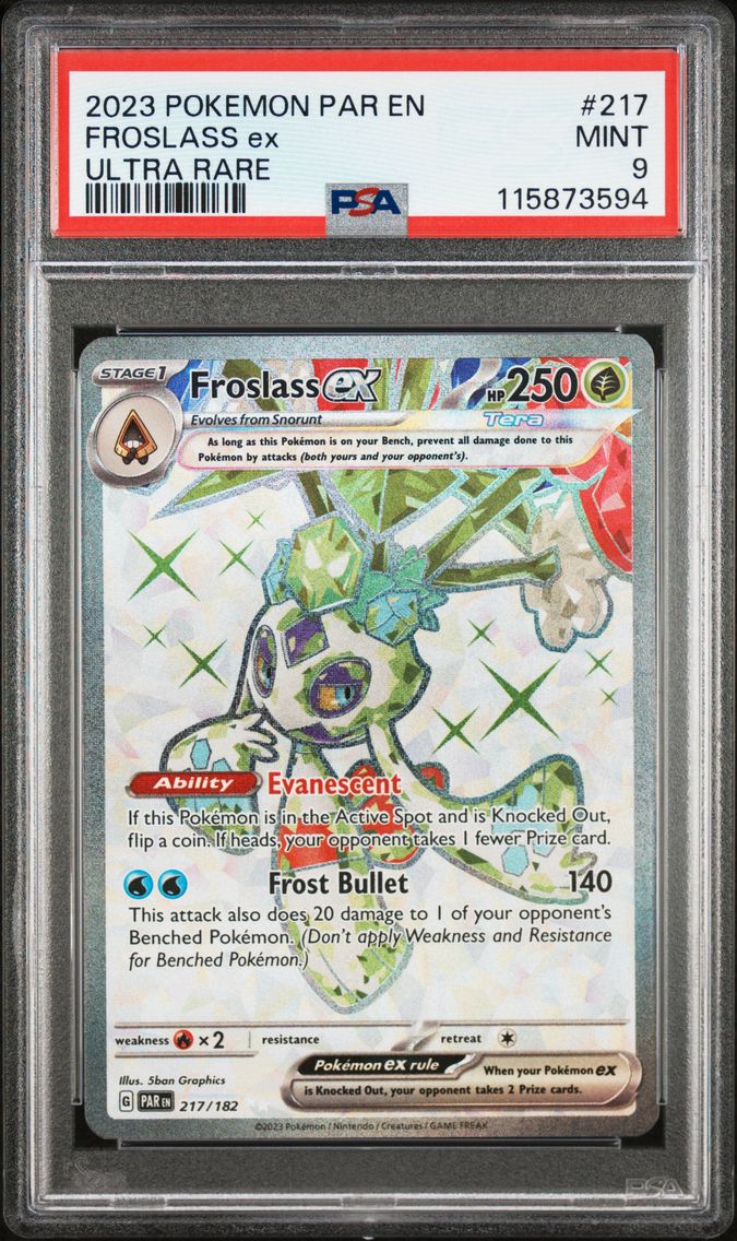 2023 #217 Froslass EX PSA 9 Par EN-Paradox Rift Pokemon