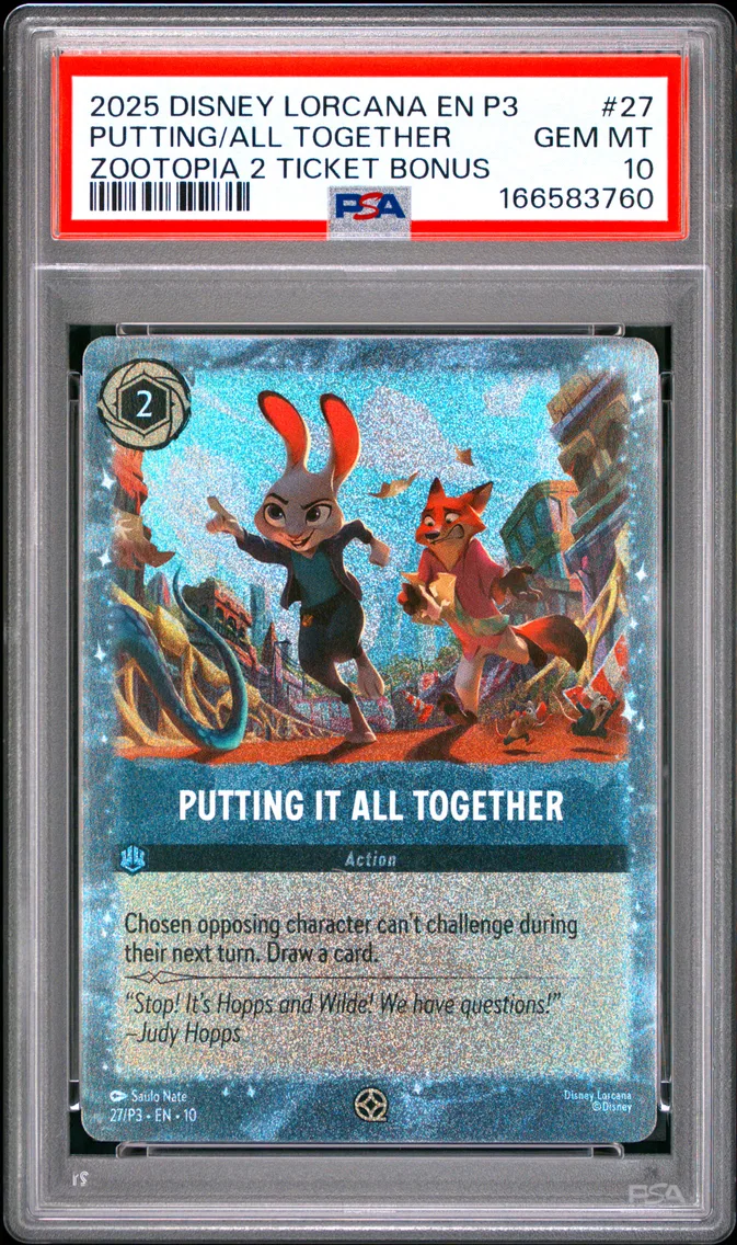 2025 #27 Putting It All Together PSA 10 Disney Lorcana EN P3-Promo