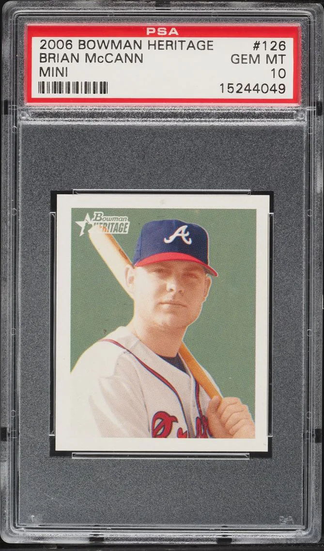 2006 Bowman Heritage Mini Brian McCann #126 PSA 10 GEM MINT