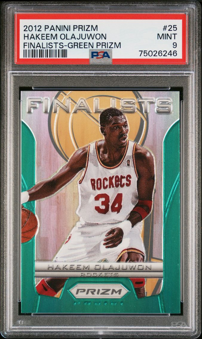 2012 #25 Hakeem Olajuwon PSA 9 P