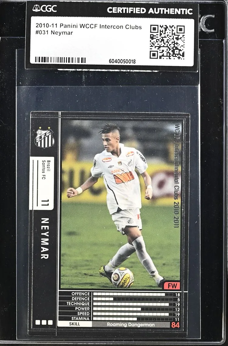 2010 #031 Neymar CGC Panini WCCF Intercon Clubs