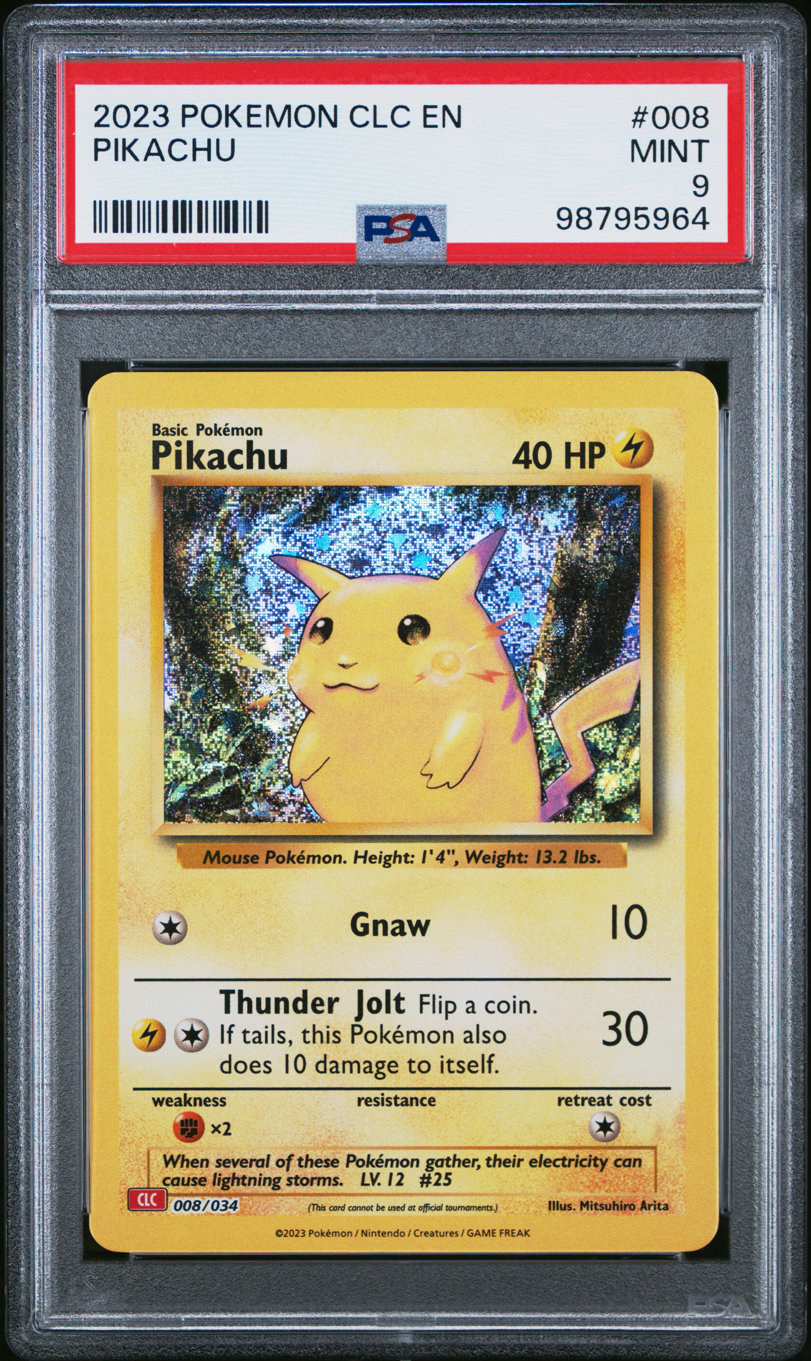 2023 #008 Pikachu PSA 9 Clc-Trading Card Game Classic Charizard & Ho-Oh Ex Deck