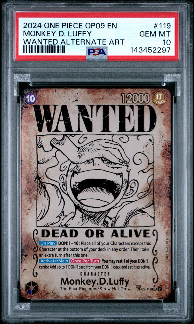 2024 #119 Monkey D. Luffy PSA 10