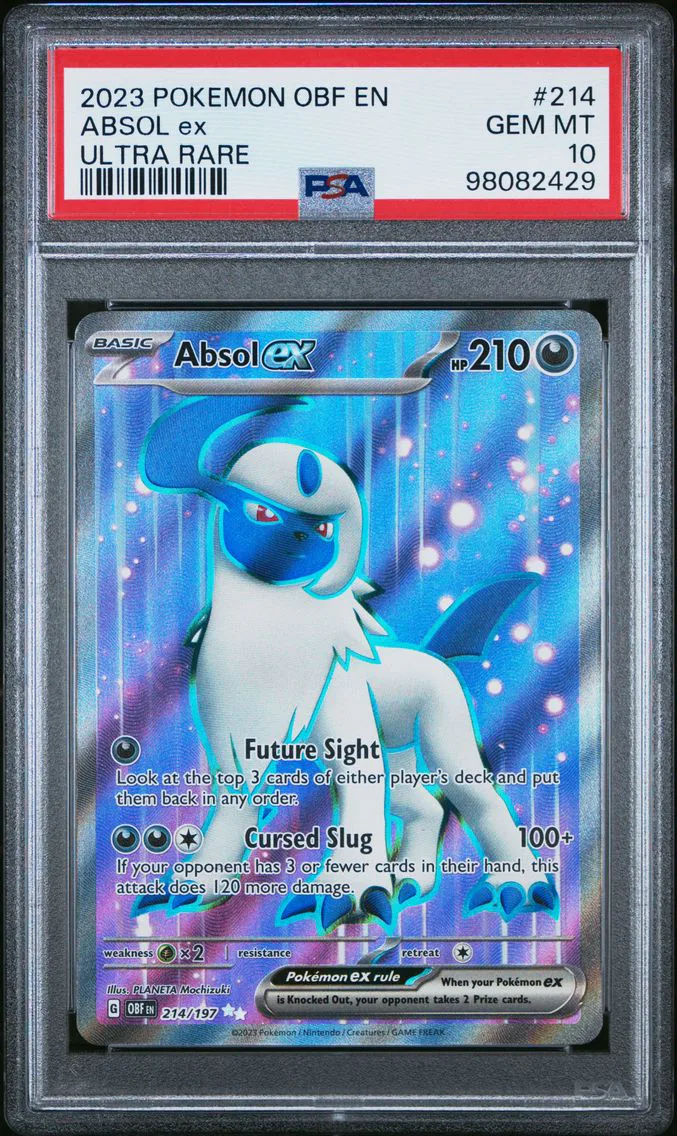 2023 Pokemon Obf EN-Obsidian Flames Absol EX Obf EN-Obsidian Flames #214 PSA 10