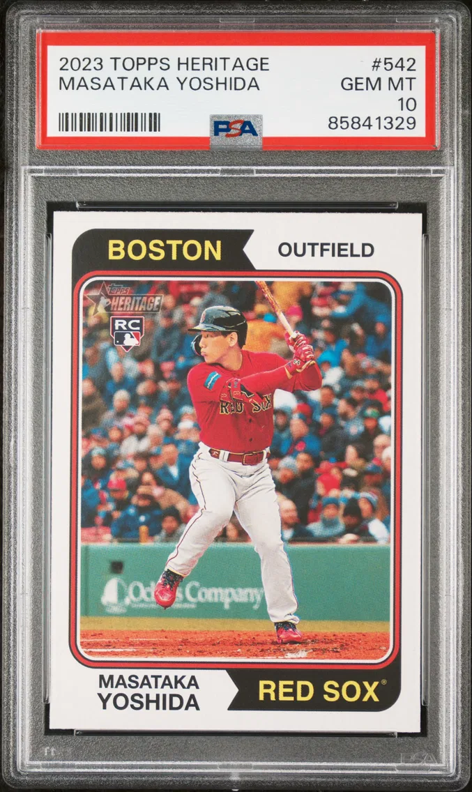 2023 #542 Masataka Yoshida PSA 10 Topps Heritage