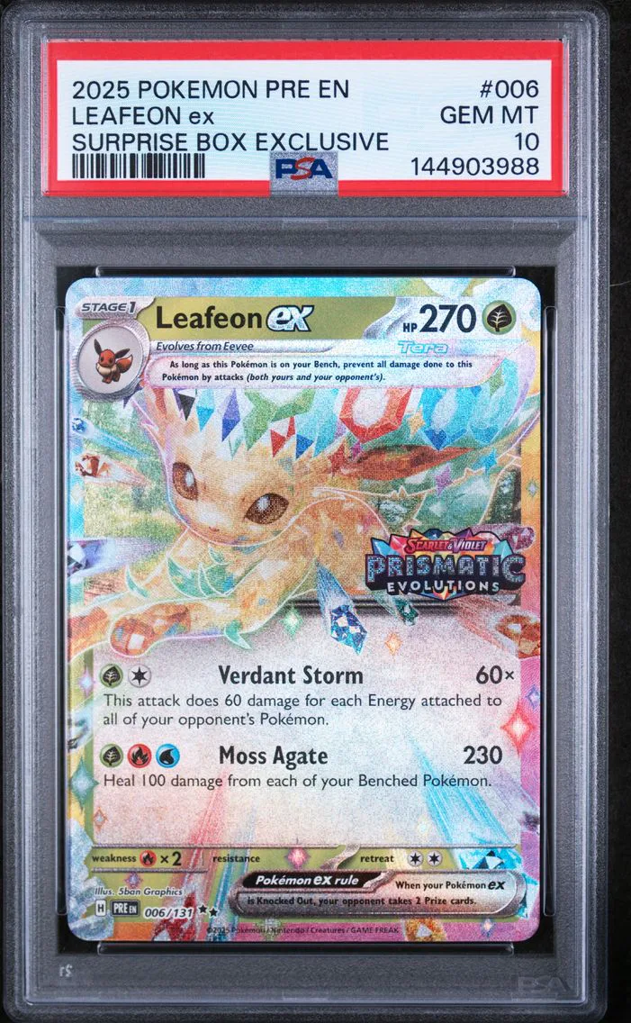 2025 #006 Leafeon EX PSA 10 Pre EN-Prismatic Evolutions