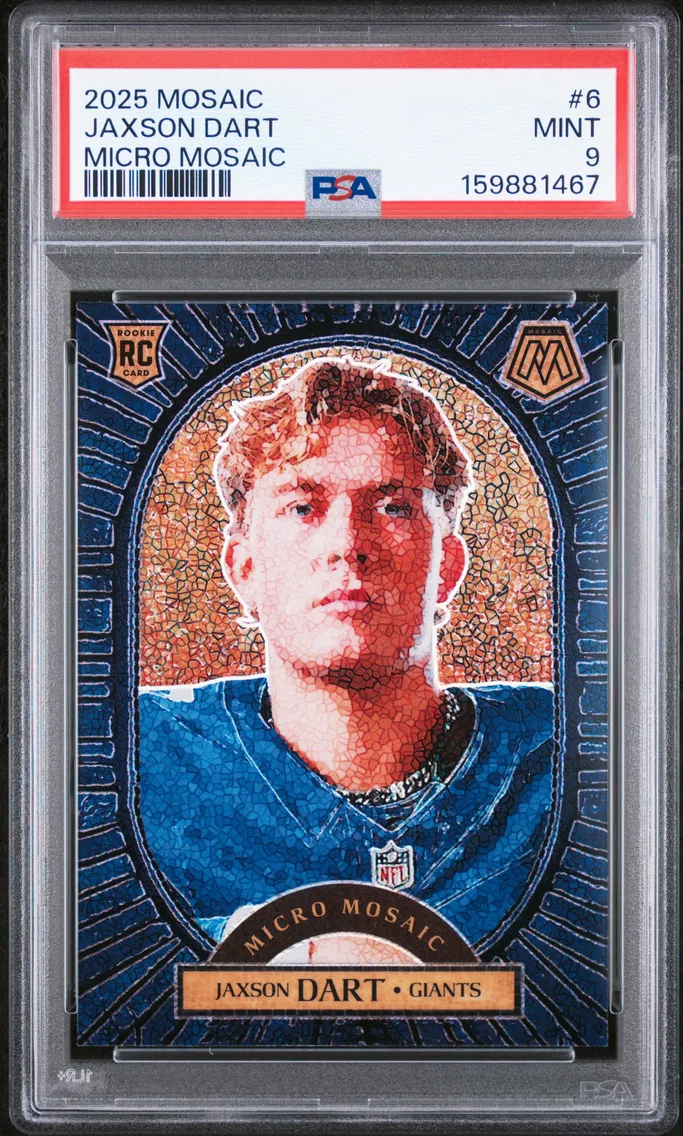2025 #6 JAXSON DART PSA 9 Panini Mosaic Micro Mosaic