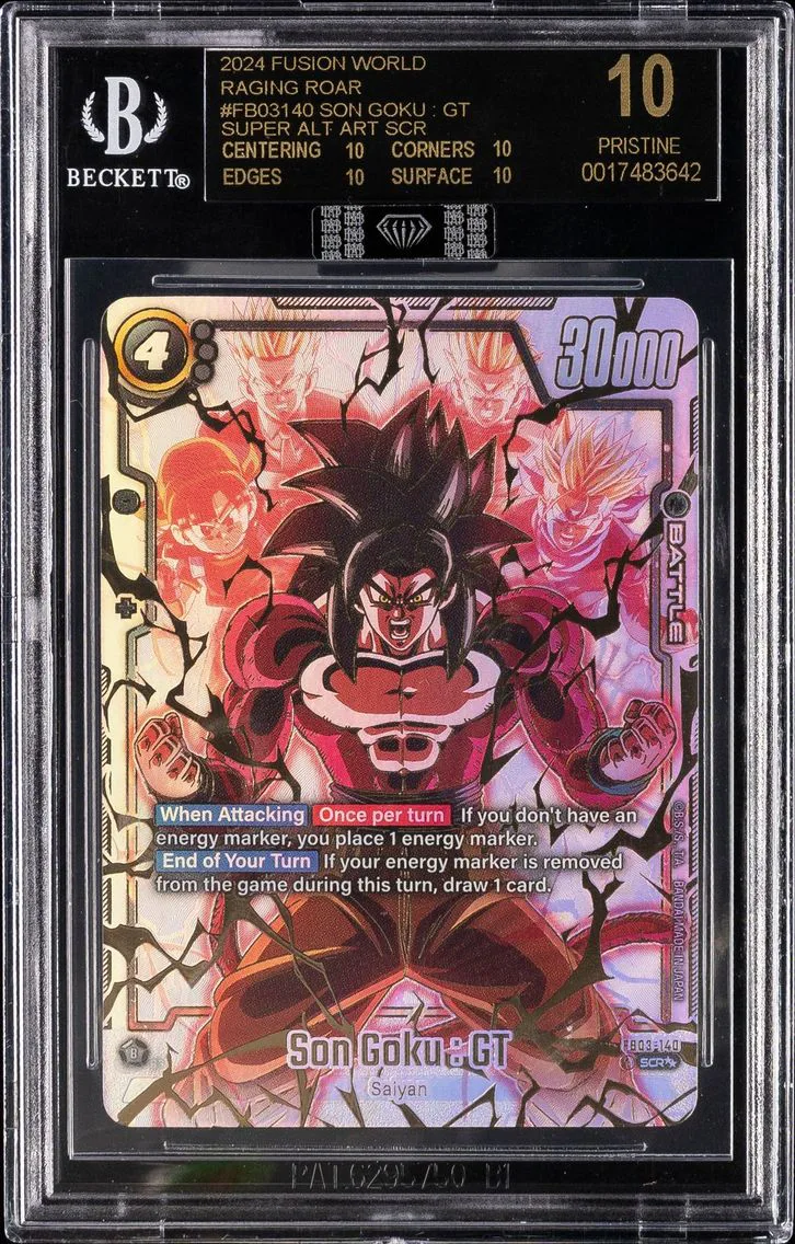 2024 #FB03140 Son Goku BGS 10 Black Label Fusion World Raging Roar | Super Alternate Art