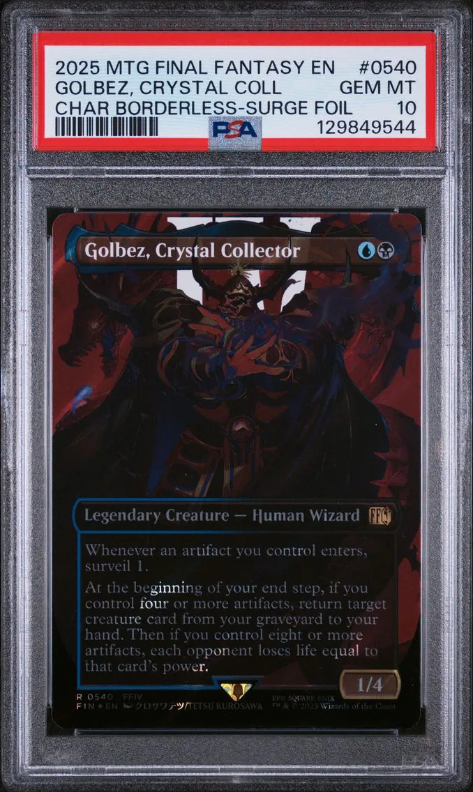 2025 #0540 Golbez, Crystal Collector PSA 10 Final Fantasy Magic The Gathering