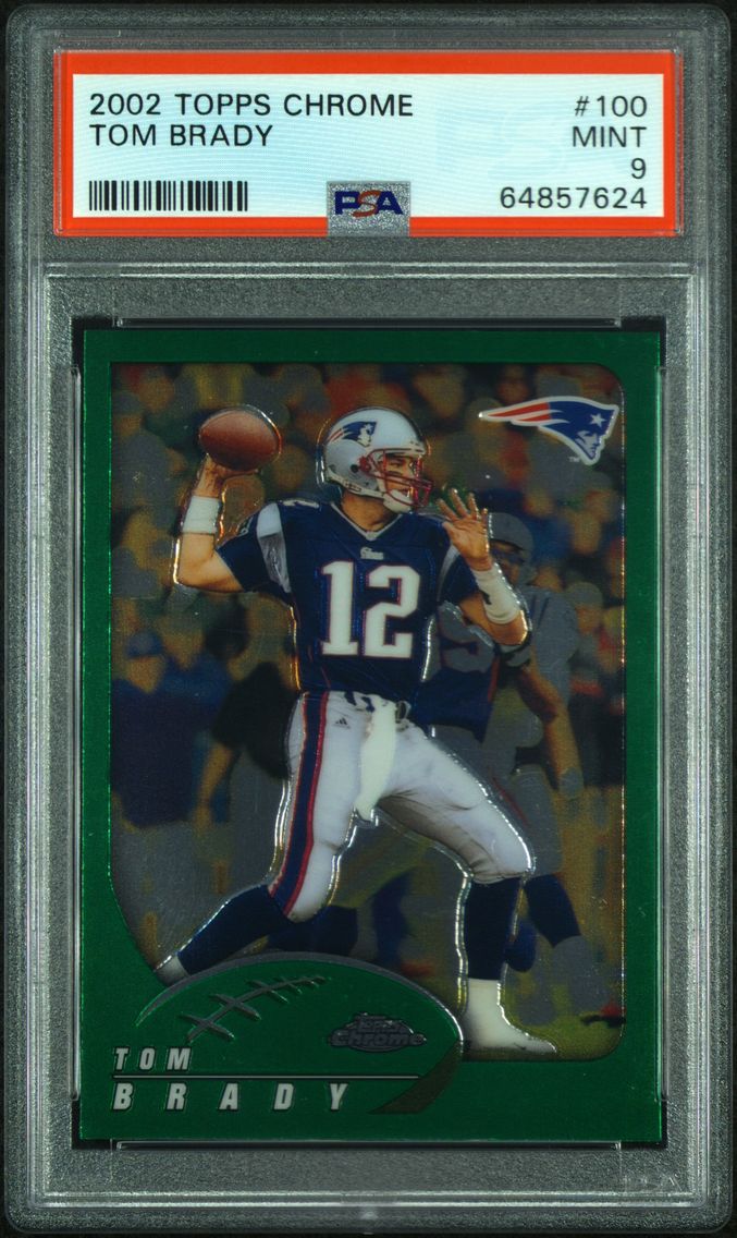 2002 #100 Tom Brady PSA 9 Topps 