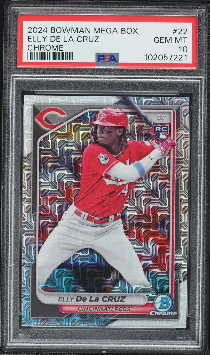 2024 #22 Elly De La Cruz PSA 10 Bowman Mega Box Baseball